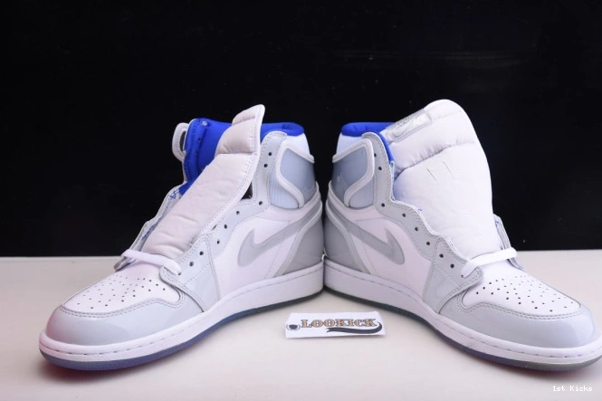 1st Kicks Shoes Racer White High Jordan Zoom Blue Air Retro CK6637-104 1 0713